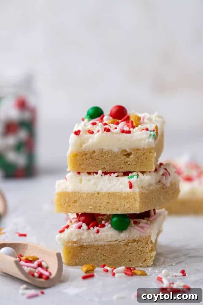Stack of Christmas sugar cookies