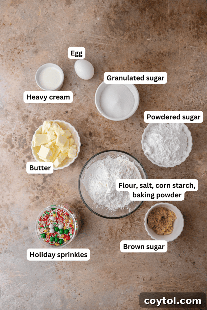 Ingredients on a counter