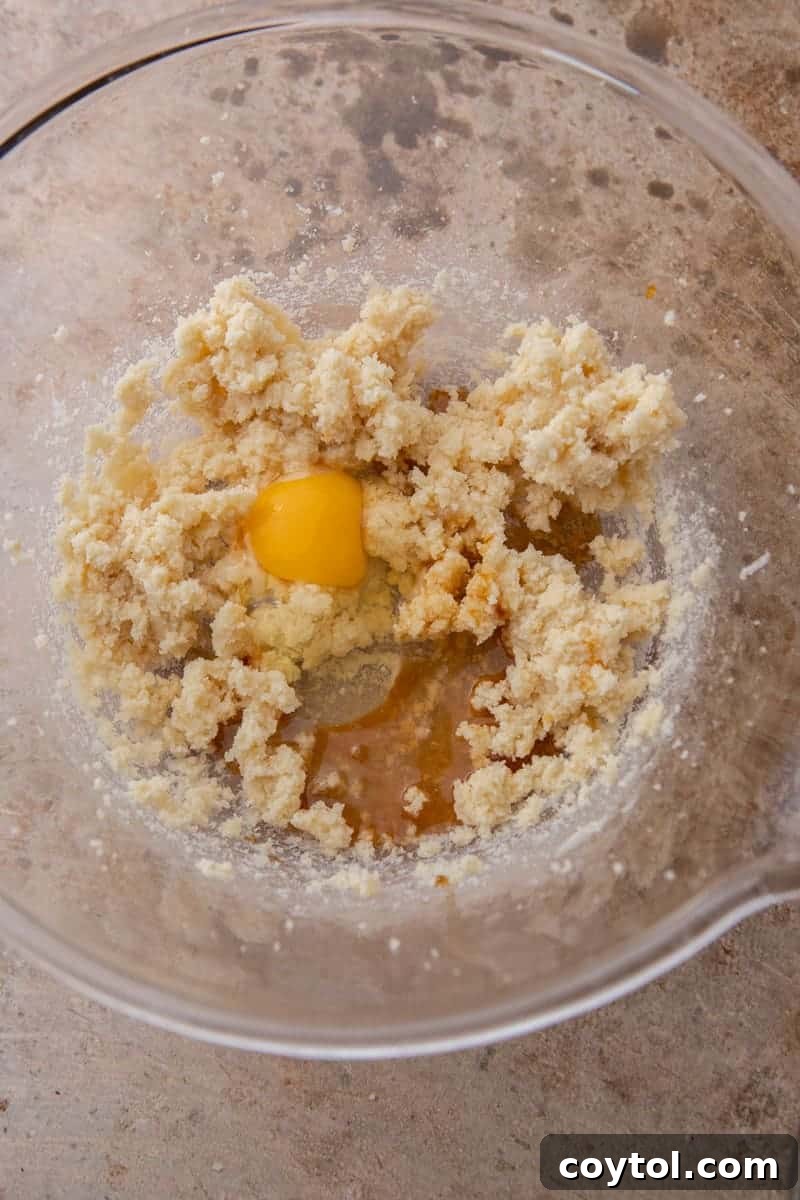 Wet ingredients in a bowl