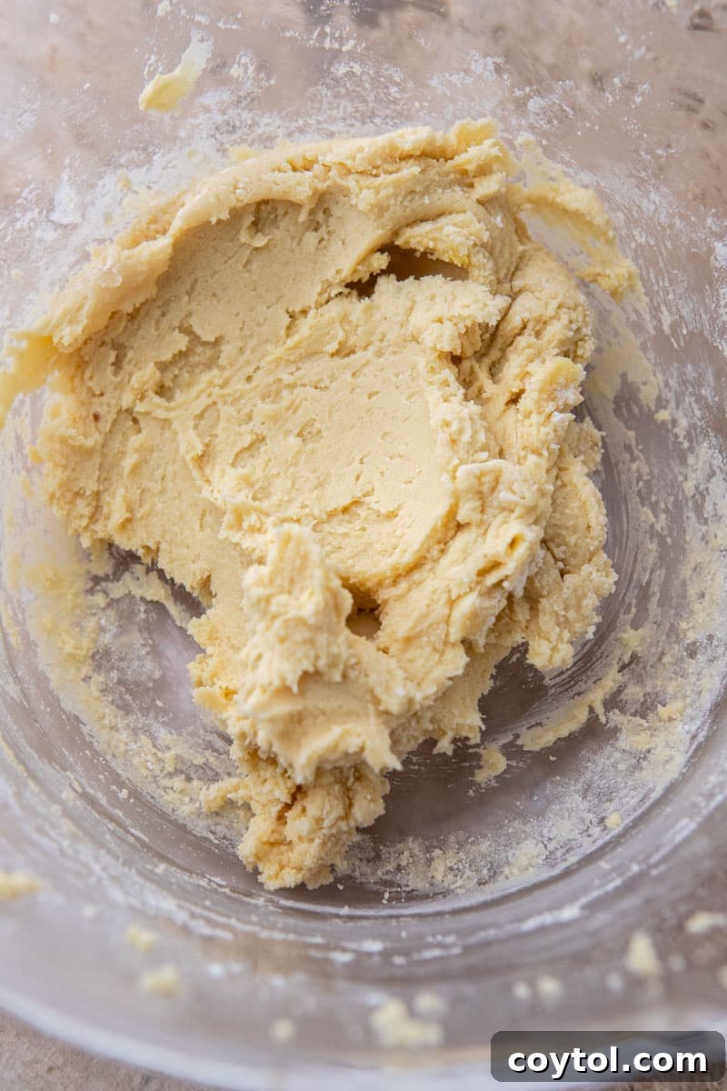 Cookie dough in a bowl