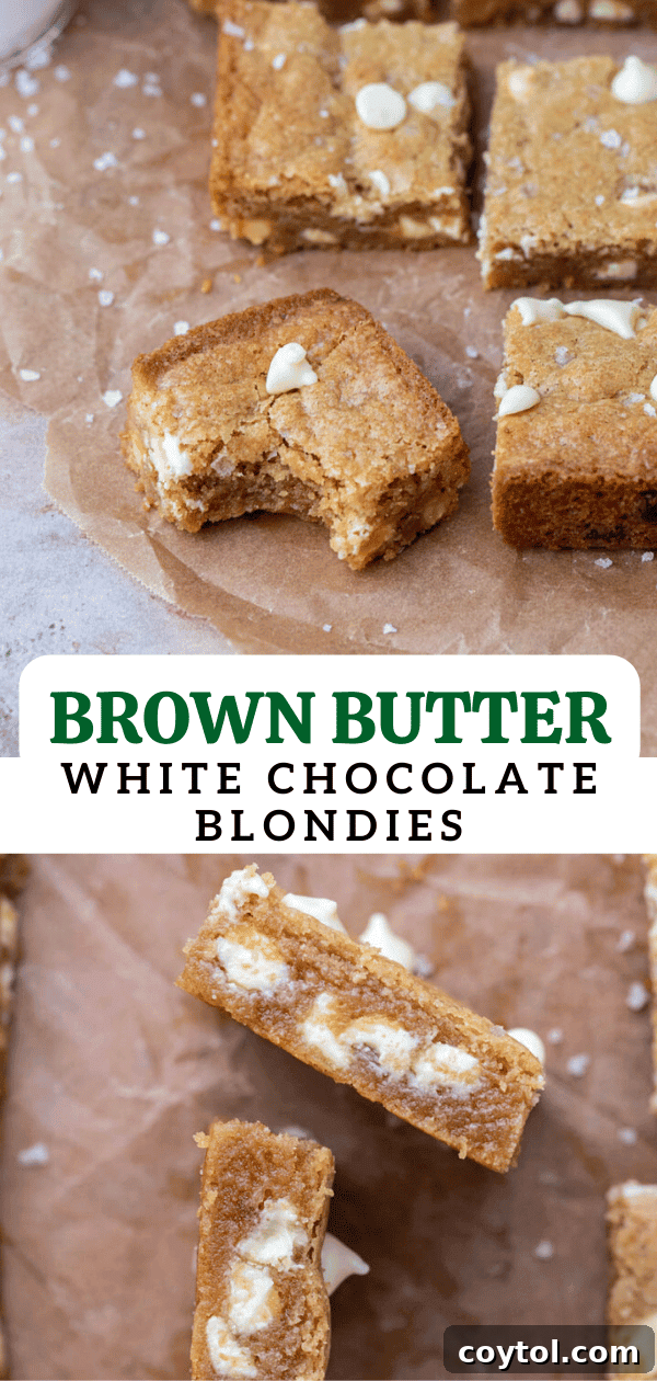 White chocolate blondies 