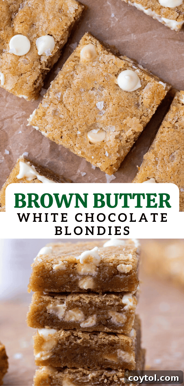 White chocolate blondies 