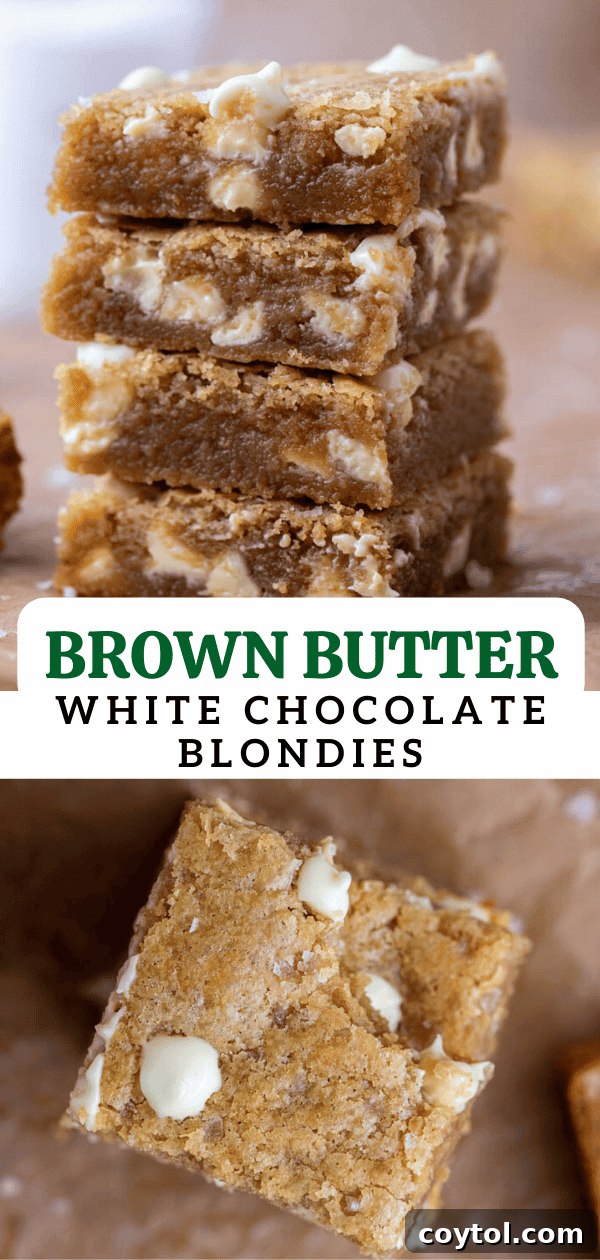 White chocolate blondies 