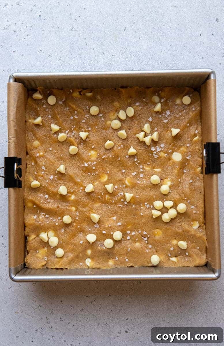 Cookie dough in a pan
