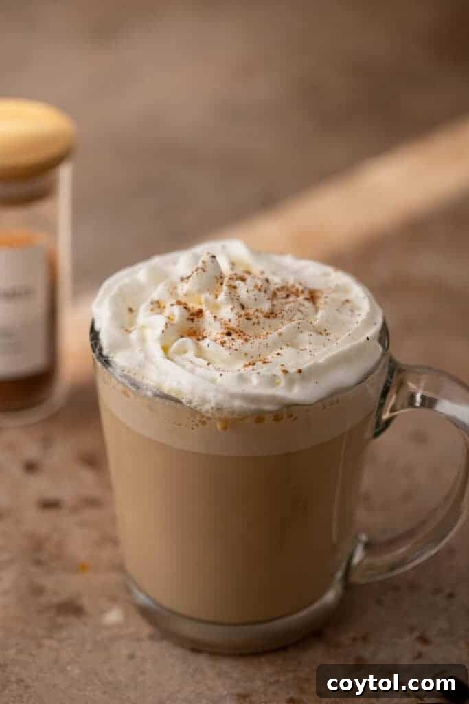 Creamy better than starbucks eggnog latte