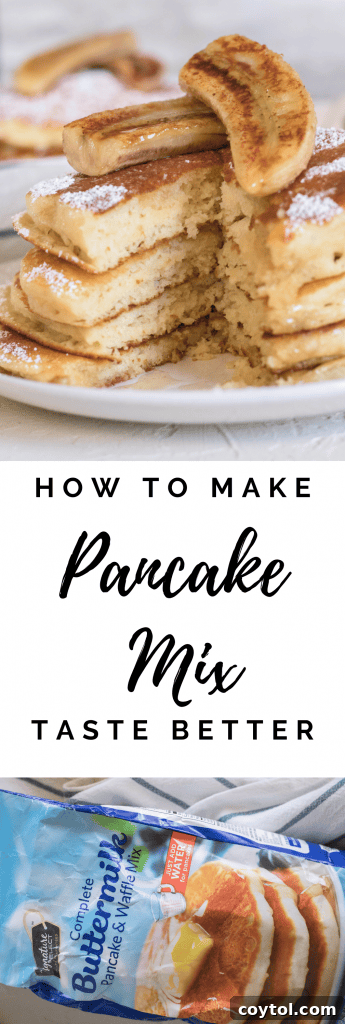 How to make boxed pancake better for pinterest