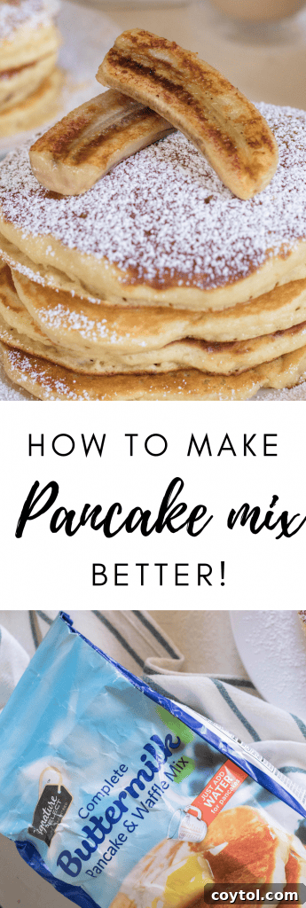 How to make boxed pancake better for pinterest