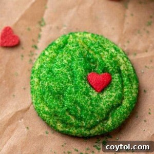 Grinch sugar cookies