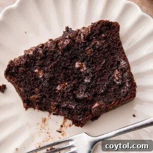 Decadent Double Chocolate Banana Loaf 12 Slice of double chocolate banana bread