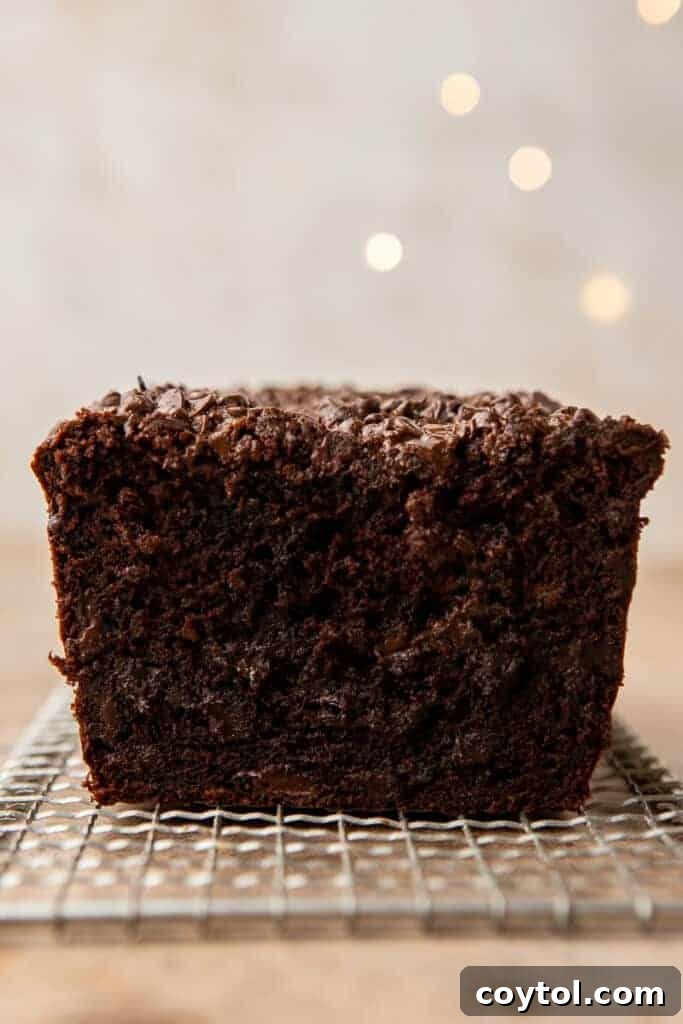 Decadent Double Chocolate Banana Loaf 10 Double chocolate banana bread