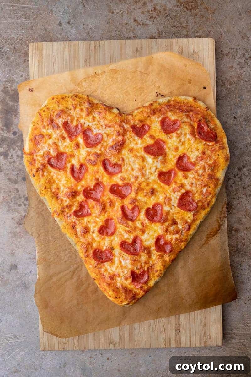 Love-Struck Pizza: Valentine's Heart Recipe 12 Heart shaped pizza for Valentine's day