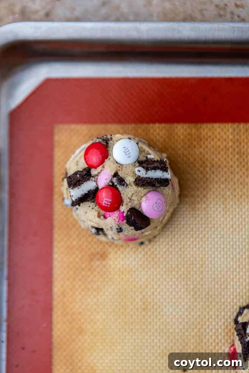 Oreo m&m's cookie dough