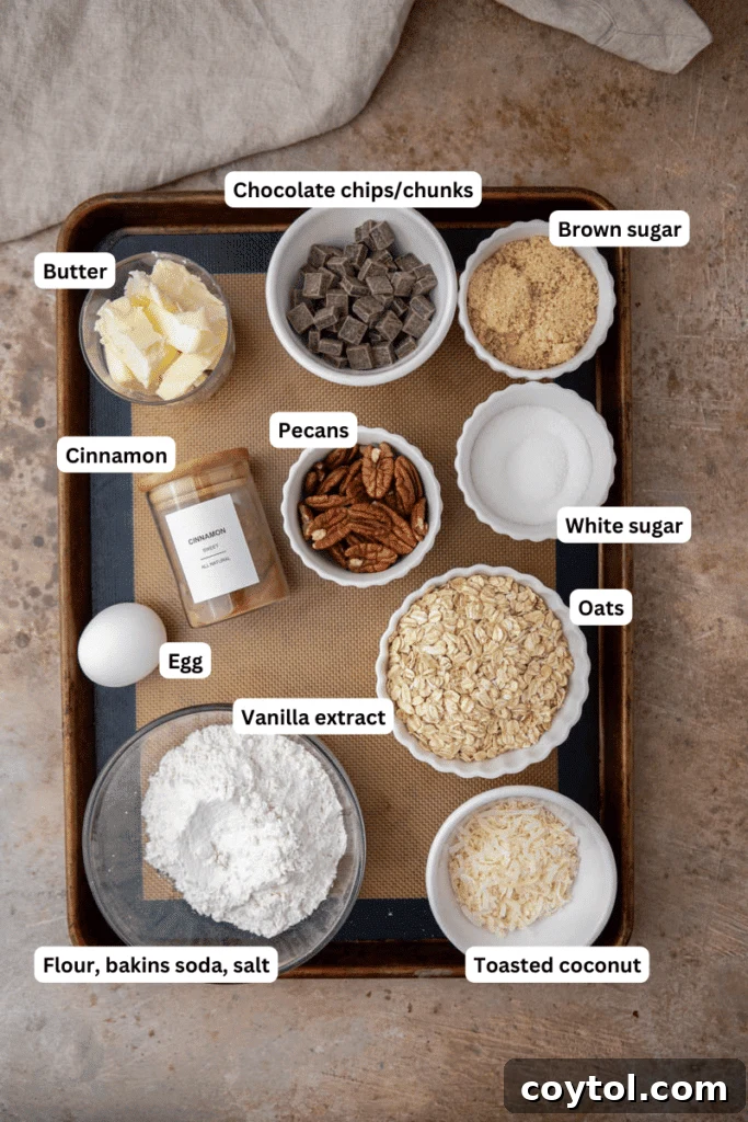 Your New Favorite Cowboy Cookie Recipe 3 Ingredients on the counter