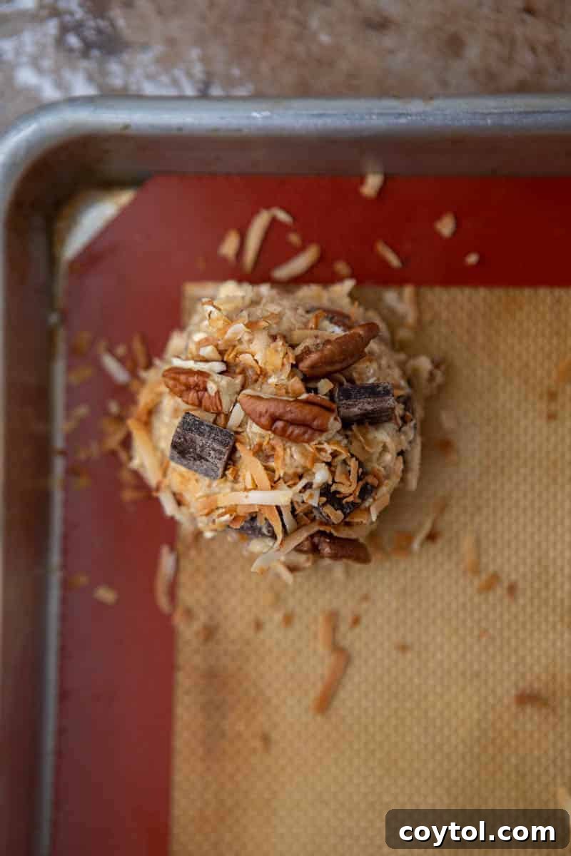 Your New Favorite Cowboy Cookie Recipe 9 Cowboy cookie dough in a bowl