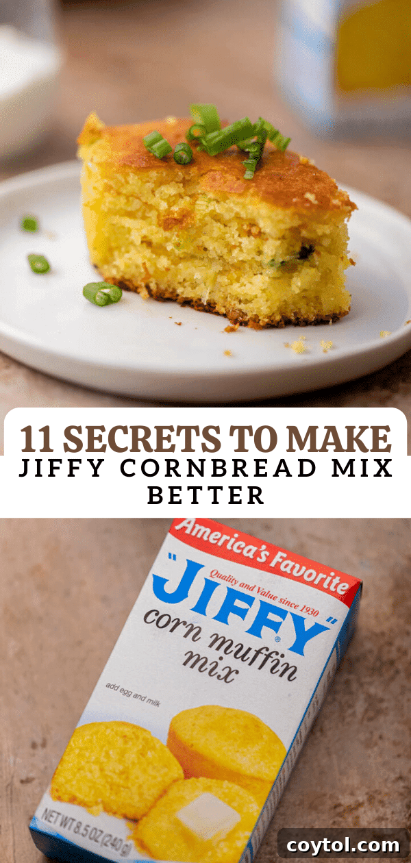11 Secrets to make cornbread better, visually appealing pin image