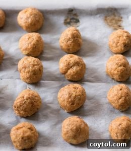 Guilt-Free Baked Buffalo Chicken Meatballs 16 Chicken buffalo meat balls after baking