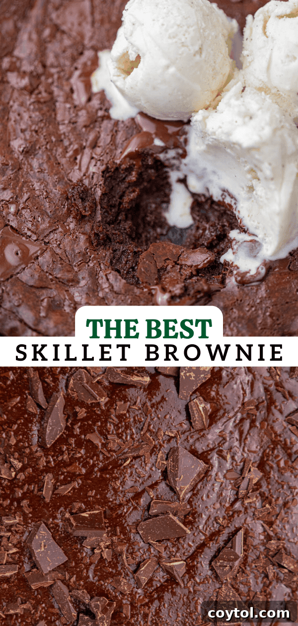 Skillet brownie