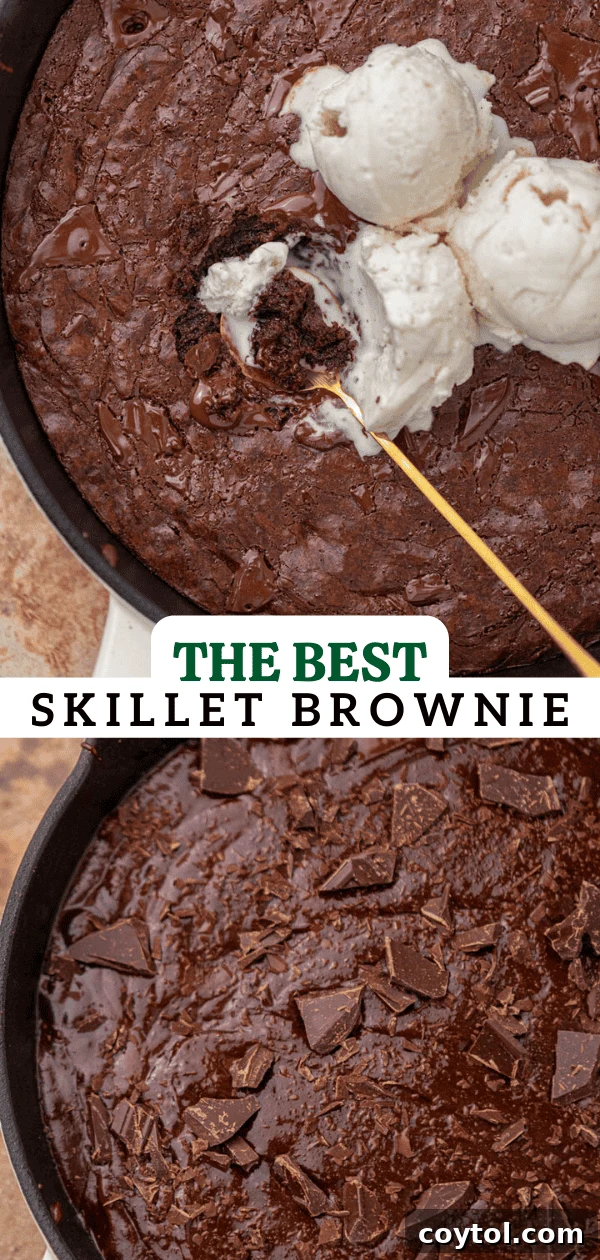 Skillet brownie