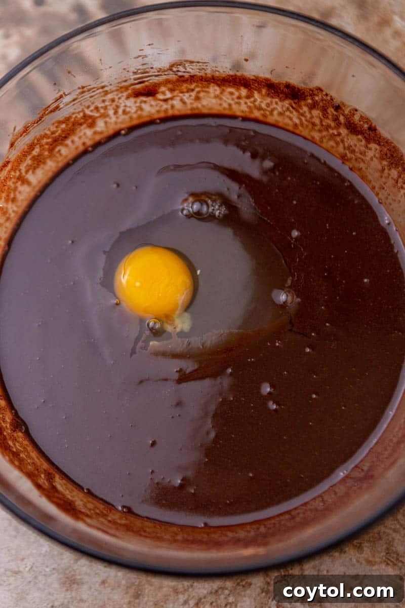 Wet ingredients in a bowl