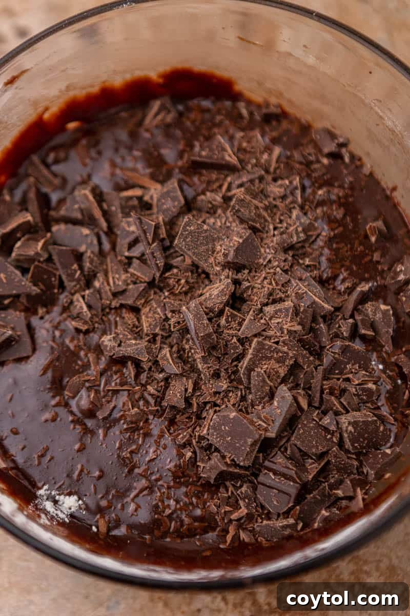 Wet ingredients in a bowl