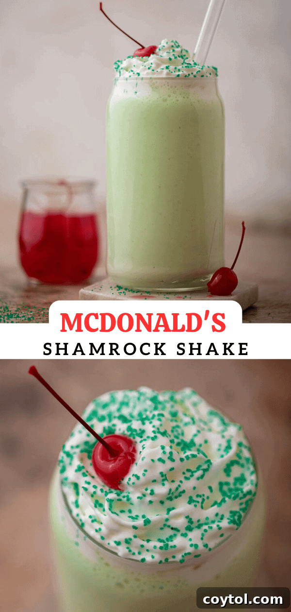 Mcdonalds shamrock shake 