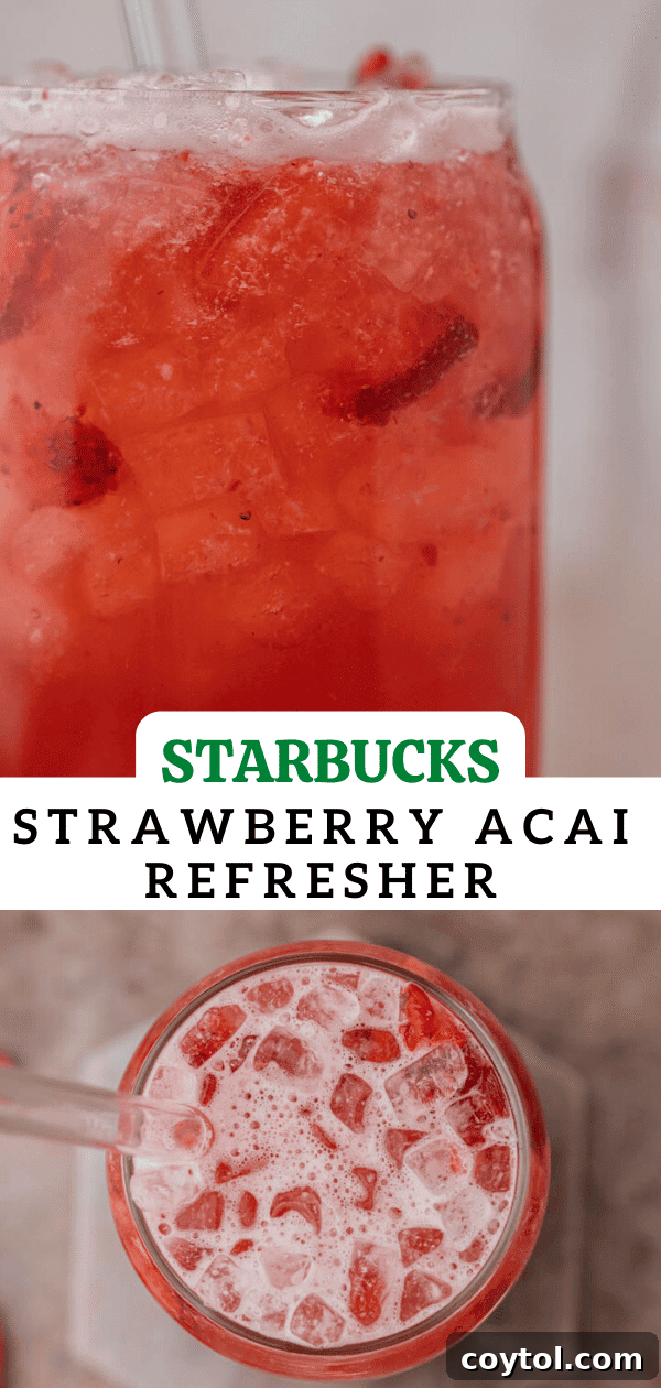 Homemade Starbucks Strawberry Acai Refresher Recipe 13 Starbucks strawberry acai refresher with fresh strawberries