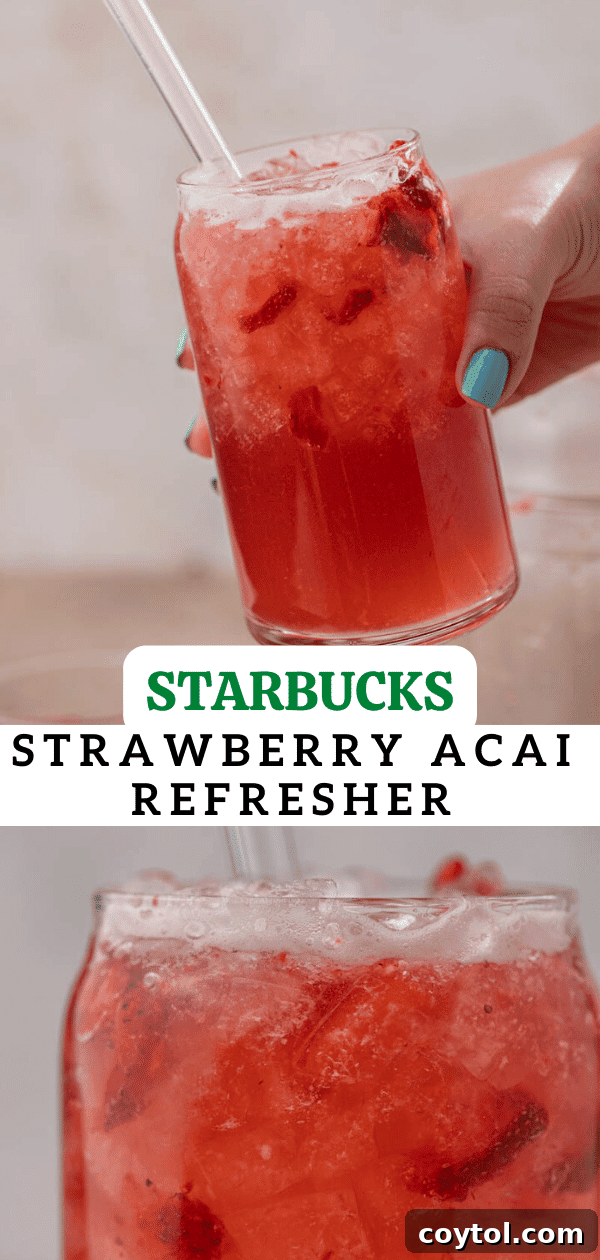 Homemade Starbucks Strawberry Acai Refresher Recipe 14 Starbucks strawberry acai refresher close-up