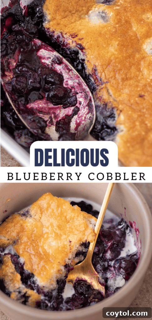 Indulge in Homemade Blueberry Cobbler Perfection 14 A visual guide on how to make blueberry cobbler, perfect for pinning to Pinterest.
