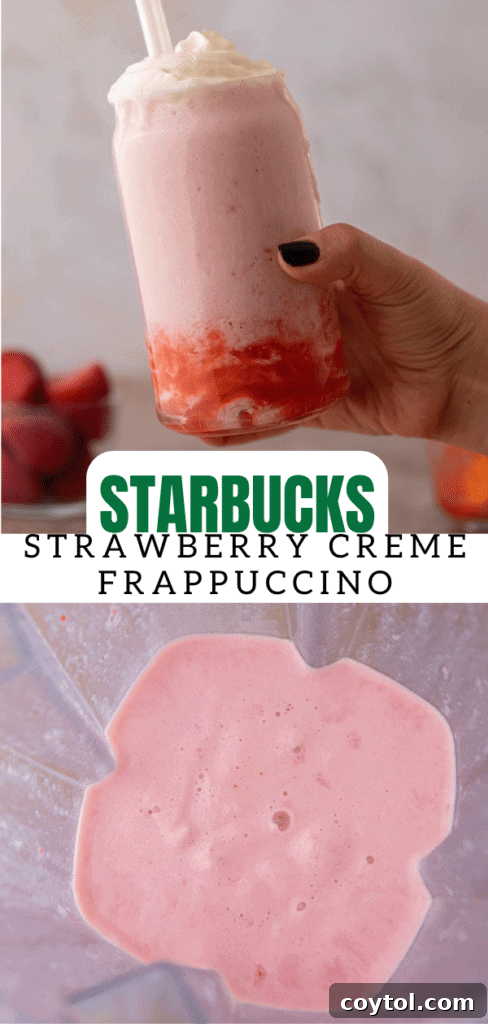 Starbucks strawberry creme frappuccino 