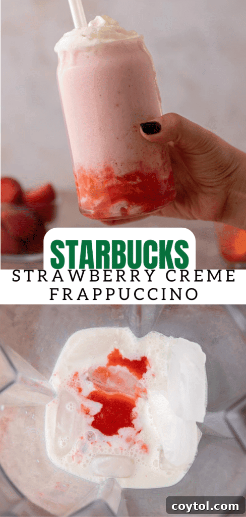 Starbucks strawberry creme frappuccino 