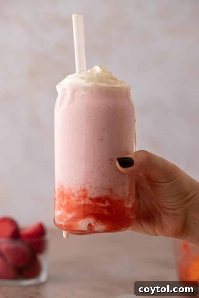 Strawberry frappuccino
