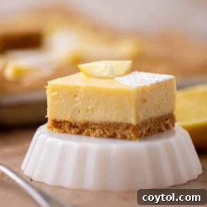 Creamy lemon bars