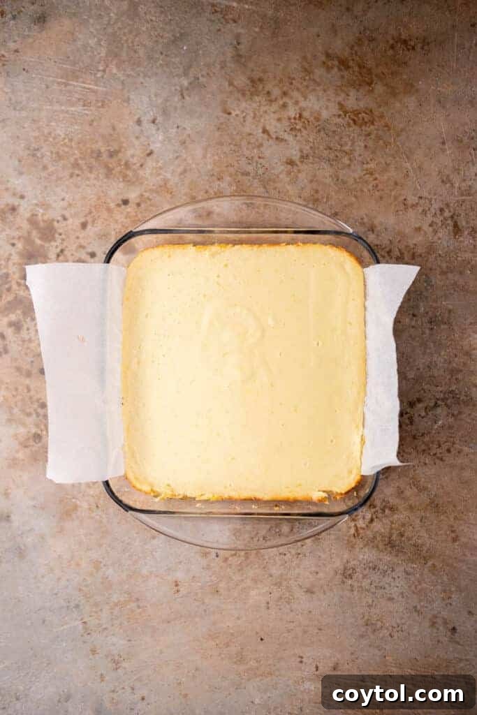 Lemon bars with graham cracker crust