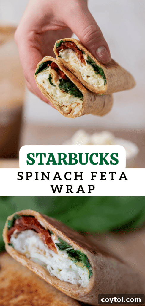 Homemade Starbucks Spinach Feta Wrap 13 Starbucks spinach feta wrap for Pinterest