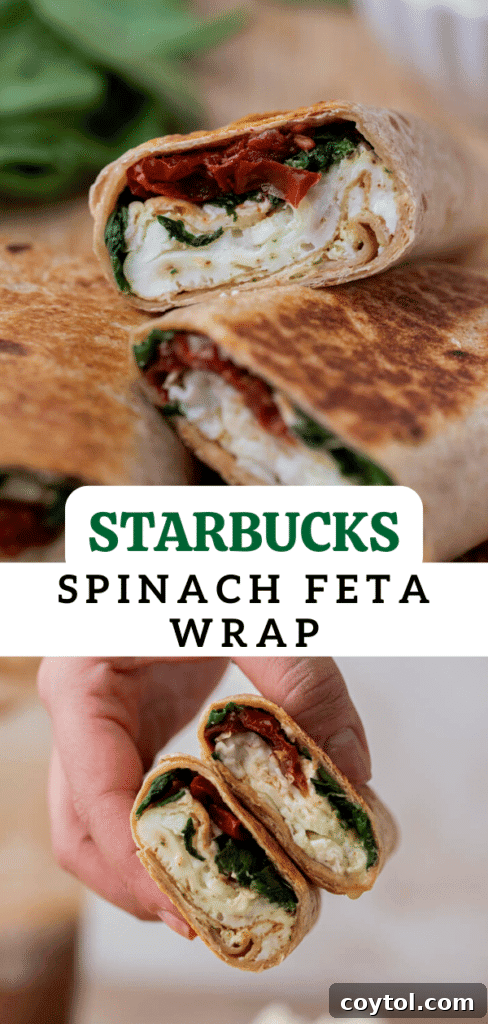 Homemade Starbucks Spinach Feta Wrap 14 Starbucks spinach feta wrap for social media