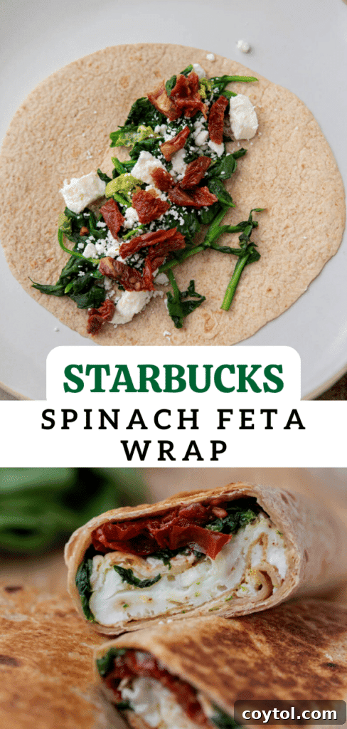 Homemade Starbucks Spinach Feta Wrap 15 Starbucks spinach feta wrap with ingredients