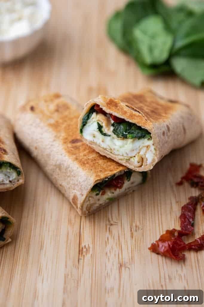 Homemade Starbucks Spinach Feta Wrap 8 Finished Starbucks Spinach, Feta & Egg White Wrap