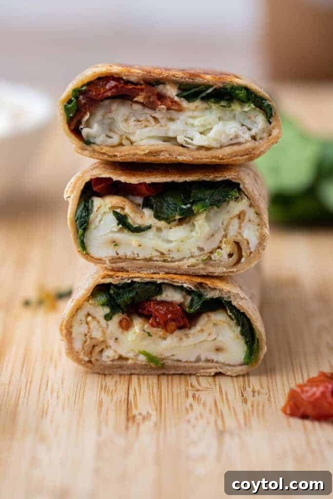 Homemade Starbucks Spinach Feta Wrap 10 Starbucks feta spinach wrap plated