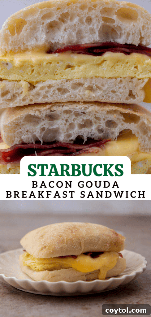 Starbucks bacon gouda sandwich 