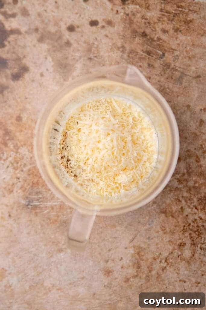 Egg mixture in a cup