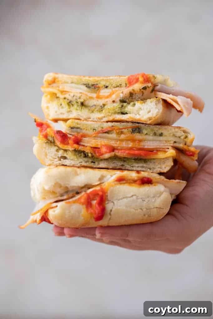 The Ultimate Starbucks Turkey Pesto Panini Guide 2 Stack of Starbucks turkey provolone panini