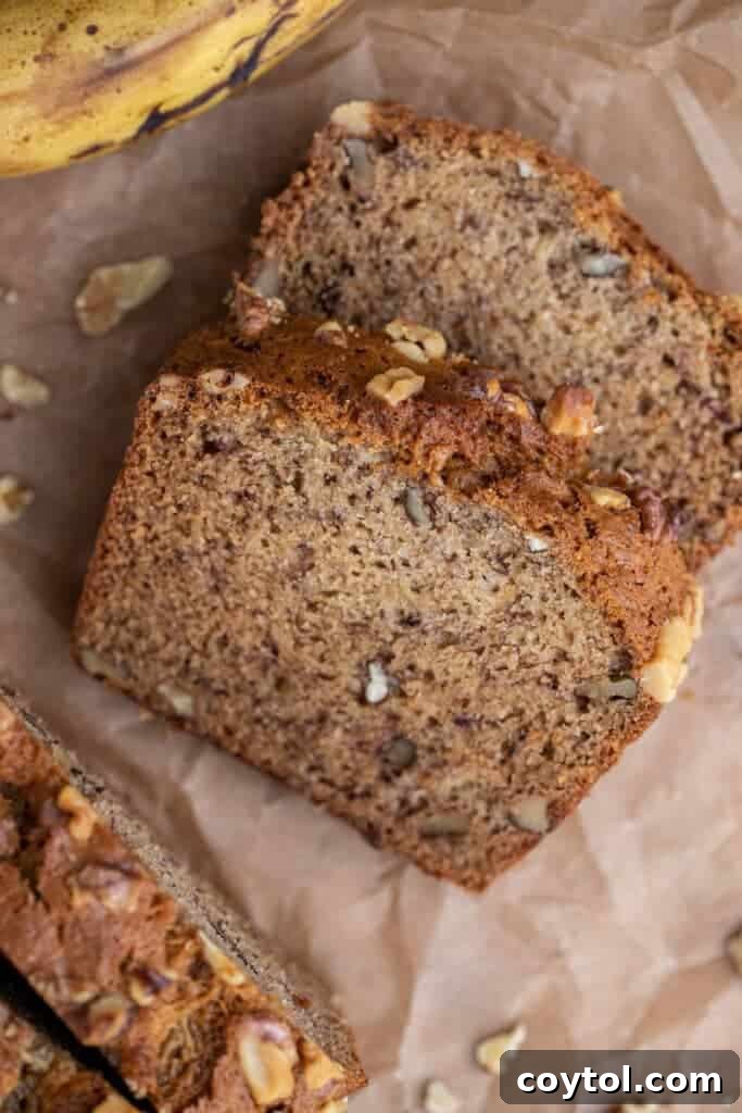 Slices of Starbucks banana bread