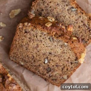 Slices of Starbucks banana bread