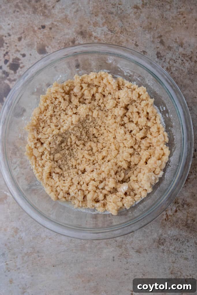 Dry ingredients in a bowl