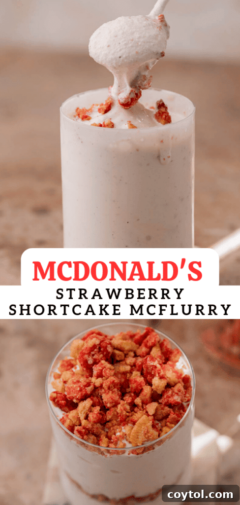 Easy Homemade Strawberry Shortcake McFlurry 14 McDonald's Strawberry Shortcake McFlurry