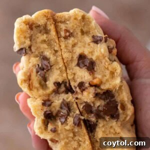 Single serve Levain chocolate chip walnut cookie