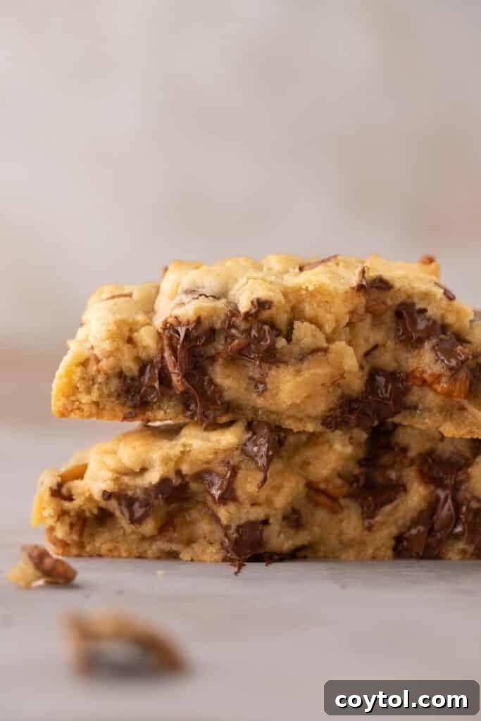 Stack of Levain chocolate chip walnut cookies