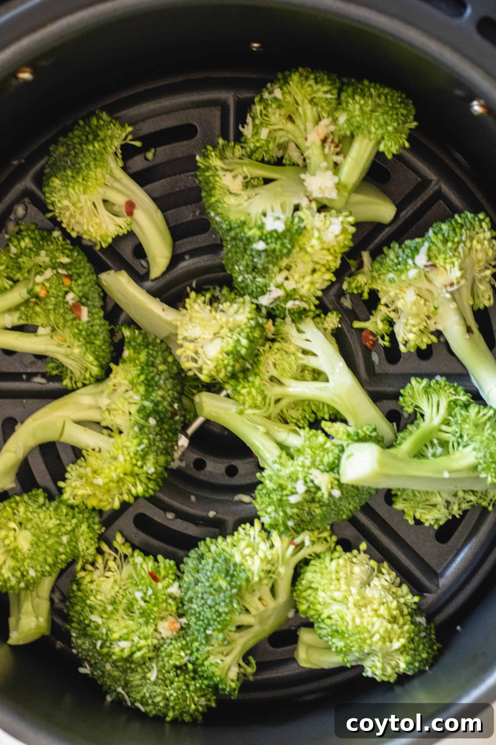 Air fryer easy broccoli recipe