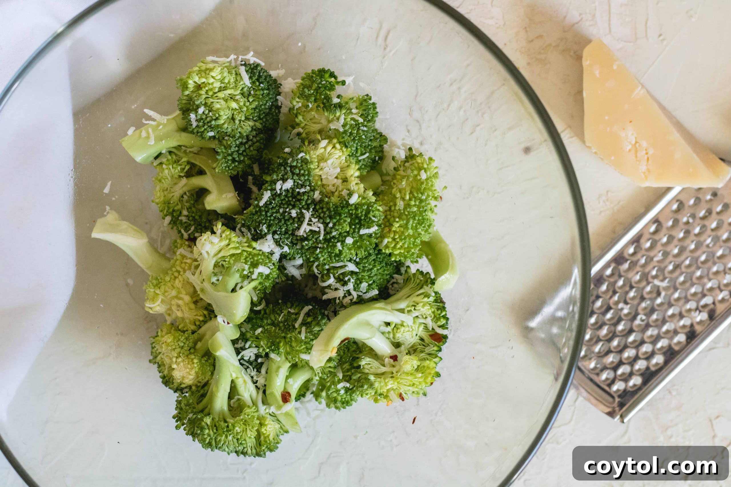 air fryer broccoli with parmesan