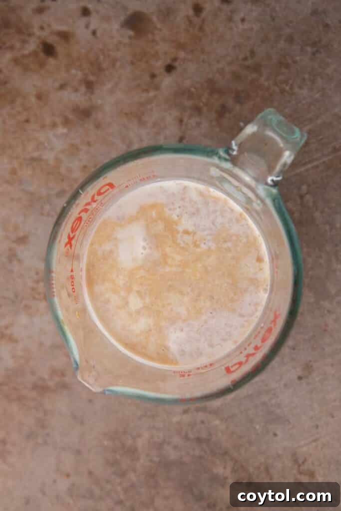 Copycat Coffee Mate Italian Sweet Cream Recipe 4 Ingredients in a mixing cup